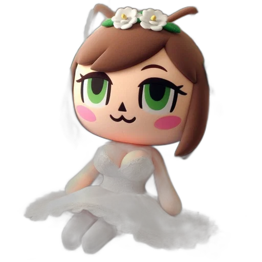 crown, dress, staff, 3d render transparent PNG cut-out