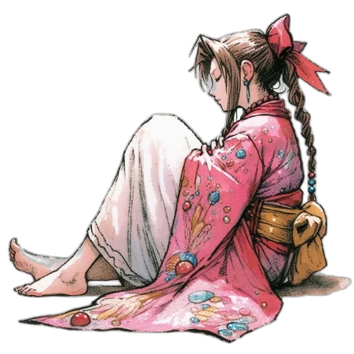 staff, dress, flower, concept art transparent PNG cut-out