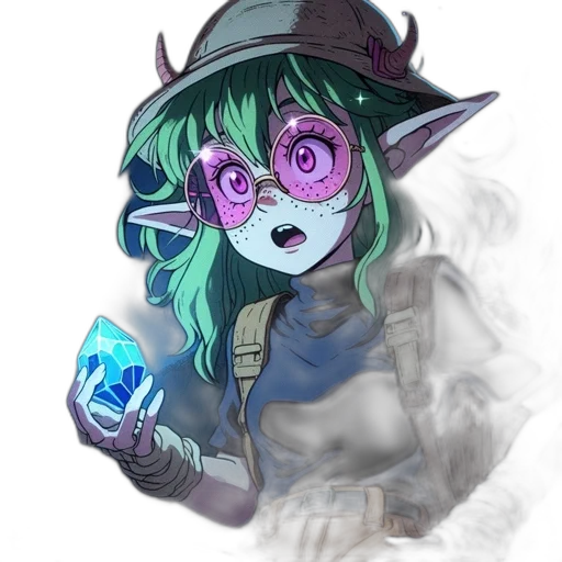 staff, mask, hat, dragon transparent PNG cut-out