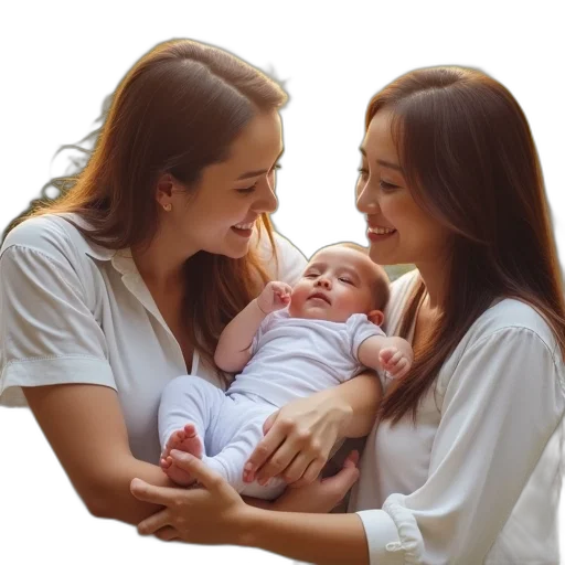 photorealistic, oil painting, concept, parental transparent PNG cut-out