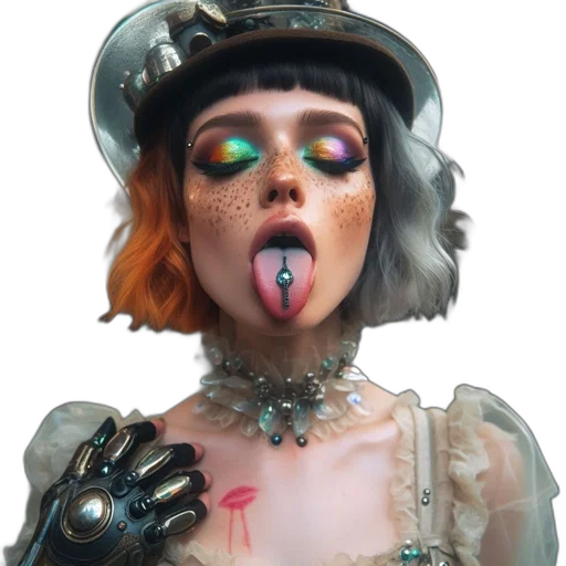 jewelry, face, robot, mask transparent PNG cut-out