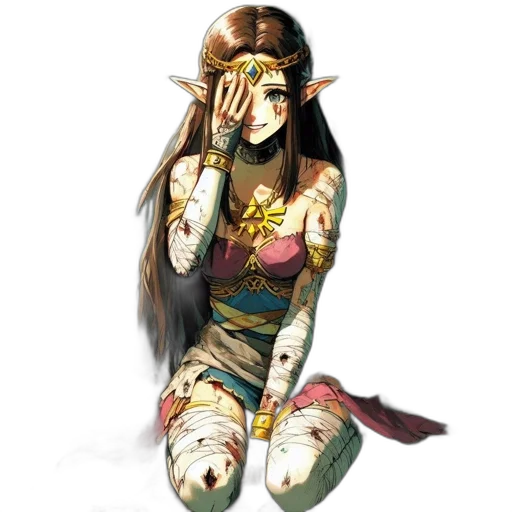 mask, dress, staff, jewelry transparent PNG cut-out