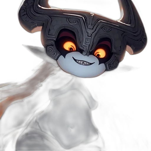 mask, dragon, creature, staff transparent PNG cut-out