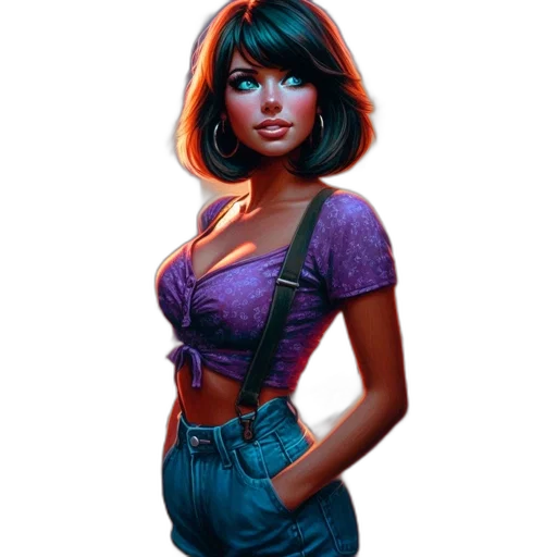dress, concept art, comic book art, fantasy art transparent PNG cut-out
