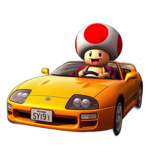car, hat, animal, 3d render transparent PNG cut-out