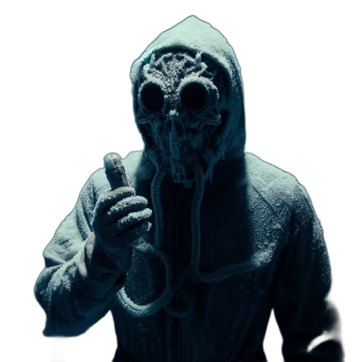 mask, jacket, face, staff transparent PNG cut-out