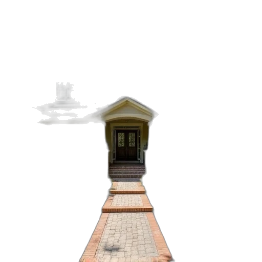 building, robot, umbrella, staff transparent PNG cut-out