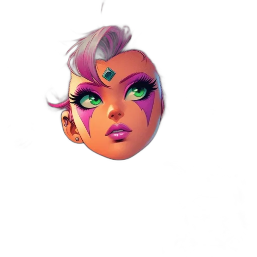 face, mask, crown, creature transparent PNG cut-out