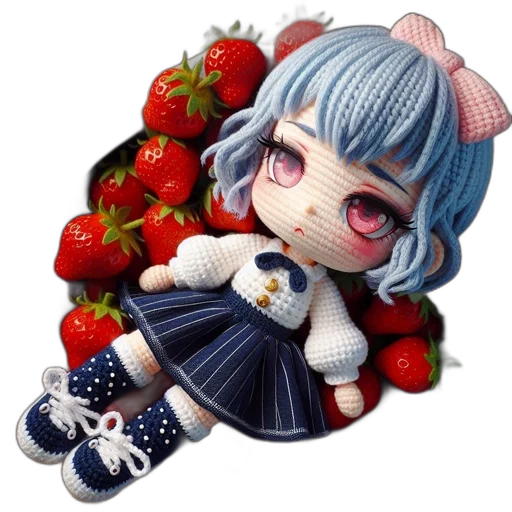 food, creature, pixel art, 3d render transparent PNG cut-out