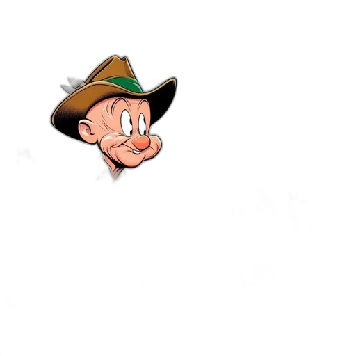 hat, staff, face, animal transparent PNG cut-out
