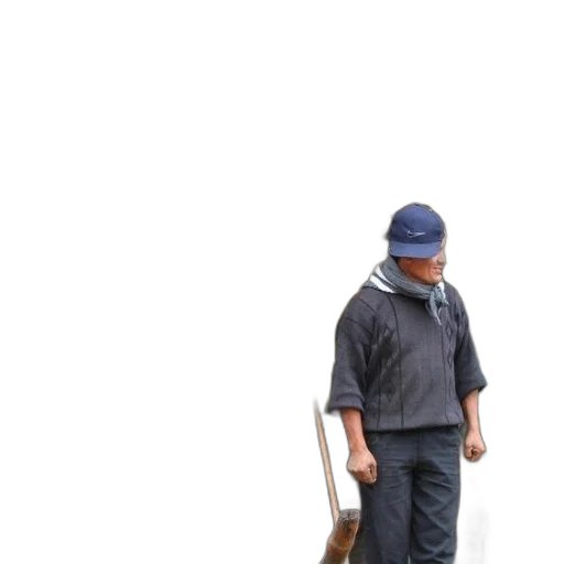 staff, umbrella, mask, hat transparent PNG cut-out