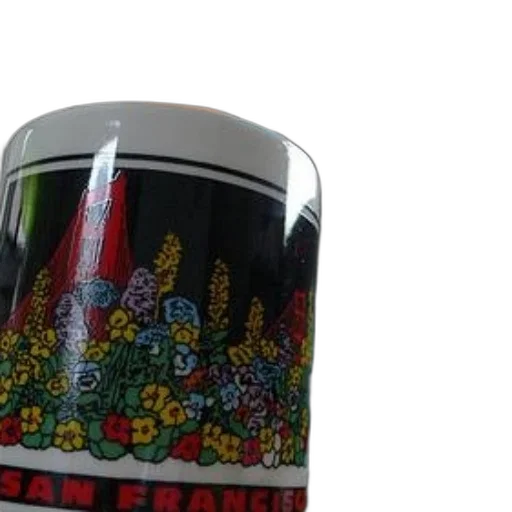 3d render, outer space, mug, colorful transparent PNG cut-out