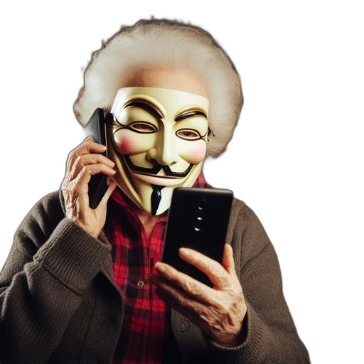 mask, face, elderly, woman transparent PNG cut-out
