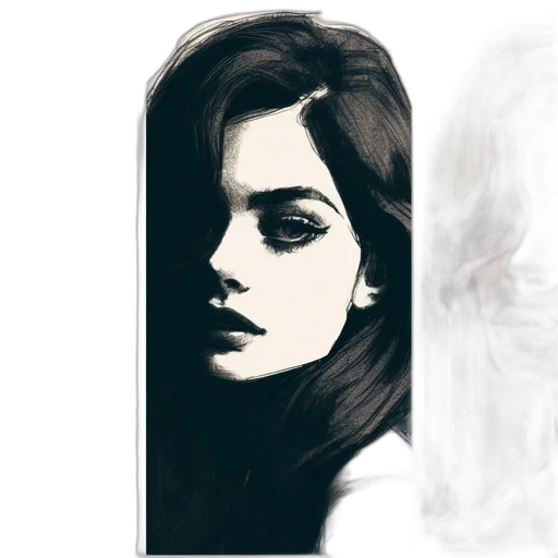 face, mask, dress, photorealistic transparent PNG cut-out
