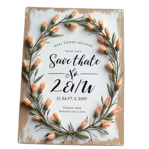 save, date, rustic, country transparent PNG cut-out