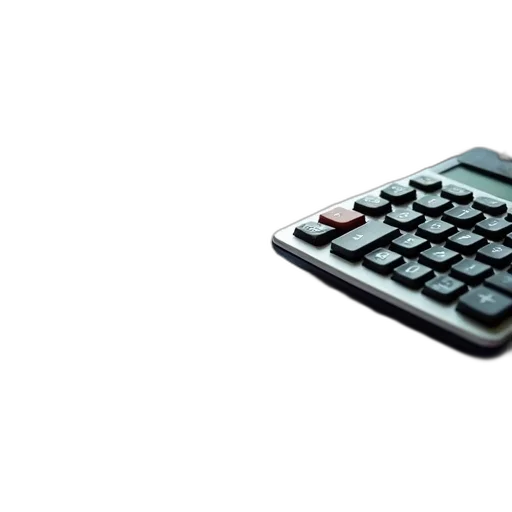 3d render, tax, time, calculator transparent PNG cut-out