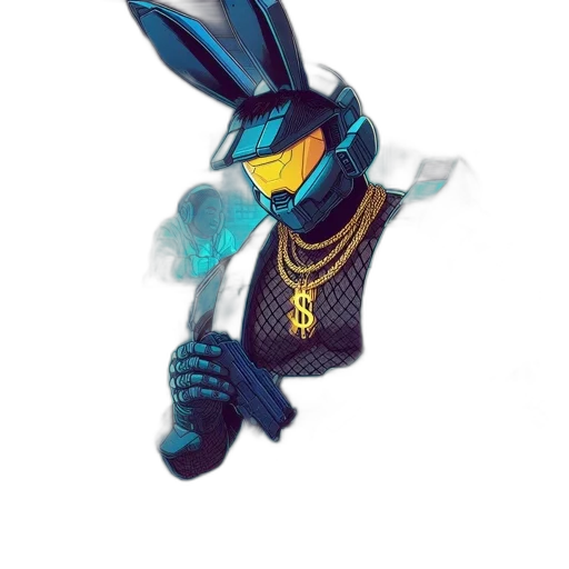 robot, hat, animal, jacket transparent PNG cut-out