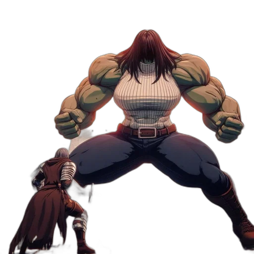 weapon, hair, concept art, comic book art transparent PNG cut-out