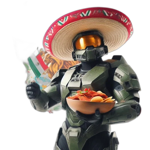 robot, food, weapon, hat transparent PNG cut-out