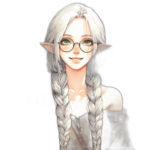 staff, dragon, face, hair transparent PNG cut-out