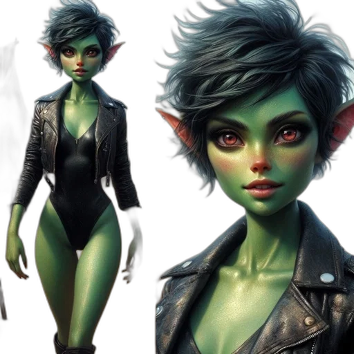 concept art, fantasy art, comic book art, 3d render transparent PNG cut-out