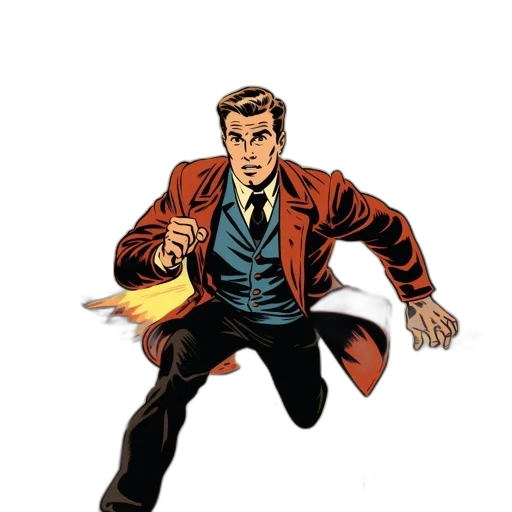 jacket, comic book art, concept art, cartoon transparent PNG cut-out