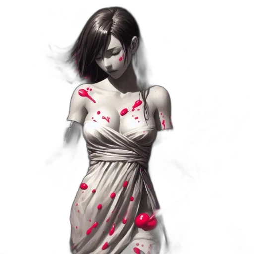 dress, mask, concept art, comic book art transparent PNG cut-out