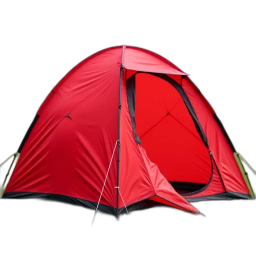 umbrella, 3d render, red, tent transparent PNG cut-out