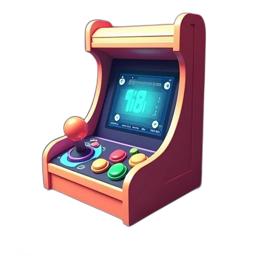 furniture, robot, 3d render, pixel art transparent PNG cut-out