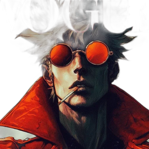jacket, face, mask, comic book art transparent PNG cut-out