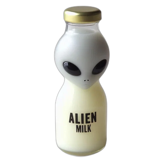 bottle, robot, creature, 3d render transparent PNG cut-out