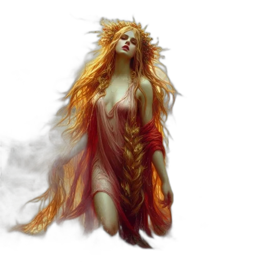 dress, fantasy art, concept art, photorealistic transparent PNG cut-out