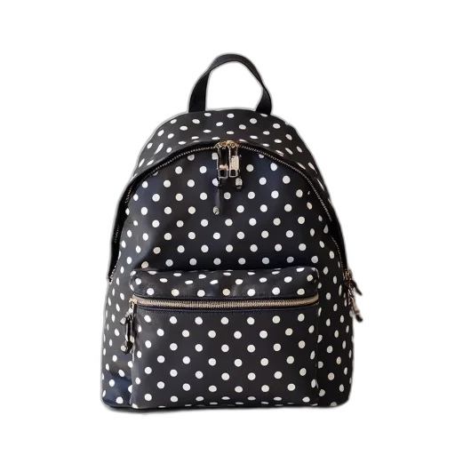 polka, women, backpack, dot transparent PNG cut-out