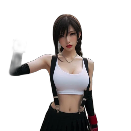 3d render, cyberpunk, concept art, anime transparent PNG cut-out