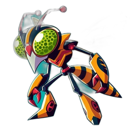 robot, weapon, staff, creature transparent PNG cut-out