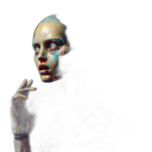 mask, robot, face, creature transparent PNG cut-out