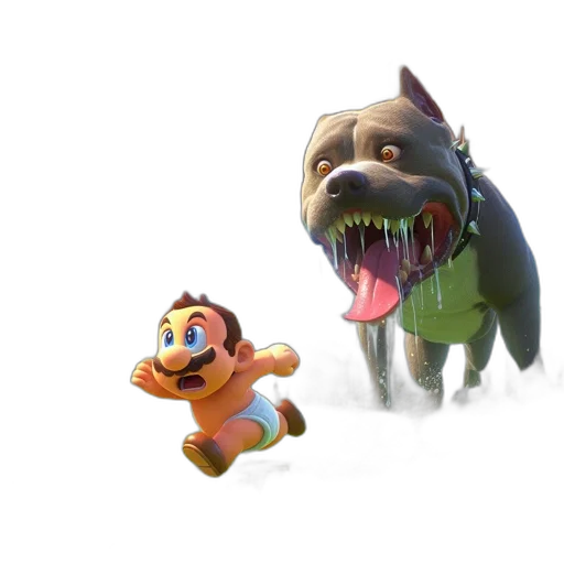 creature, animal, concept art, 3d render transparent PNG cut-out