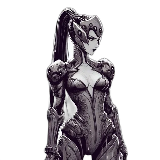 robot, dress, dragon, creature transparent PNG cut-out