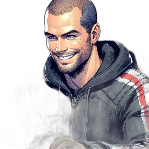 jacket, face, photorealistic, concept art transparent PNG cut-out