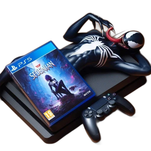 concept art, ps5, gaming, setup transparent PNG cut-out
