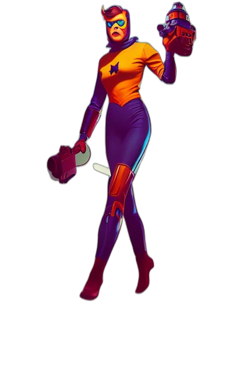 dress, staff, concept art, comic book art transparent PNG cut-out