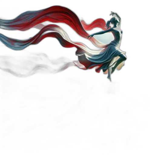 mask, dragon, staff, hair transparent PNG cut-out