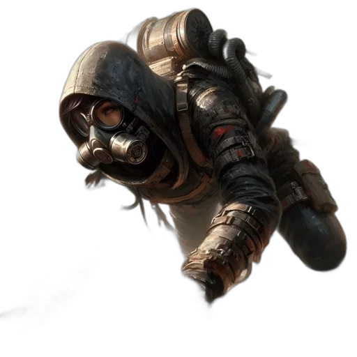mask, face, creature, robot transparent PNG cut-out