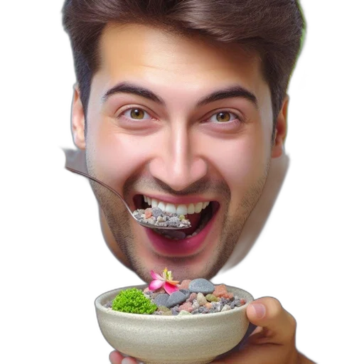 food, face, mask, creature transparent PNG cut-out