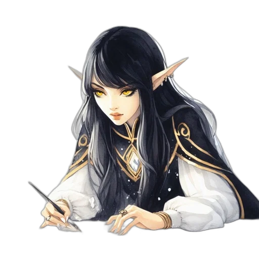 staff, dragon, sword, fantasy art transparent PNG cut-out