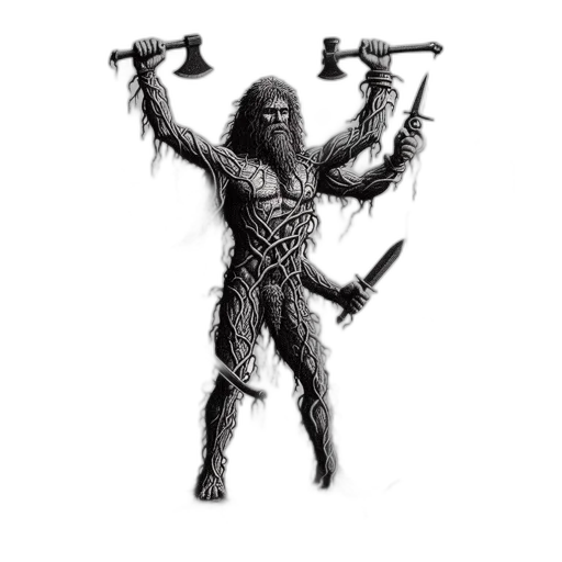 creature, animal, staff, weapon transparent PNG cut-out
