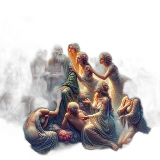 concept art, fantasy art, oil painting, photorealistic transparent PNG cut-out