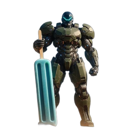 robot, weapon, creature, sword transparent PNG cut-out
