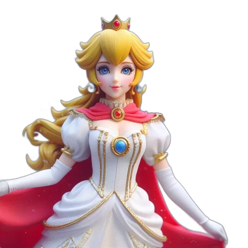 crown, dress, 3d render, concept art transparent PNG cut-out