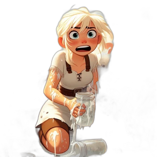 face, bottle, concept art, comic book art transparent PNG cut-out